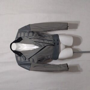 Hein Gericke Womens Armoured Cowhide Leather Moto Bomber Jacket Small Biker Chic